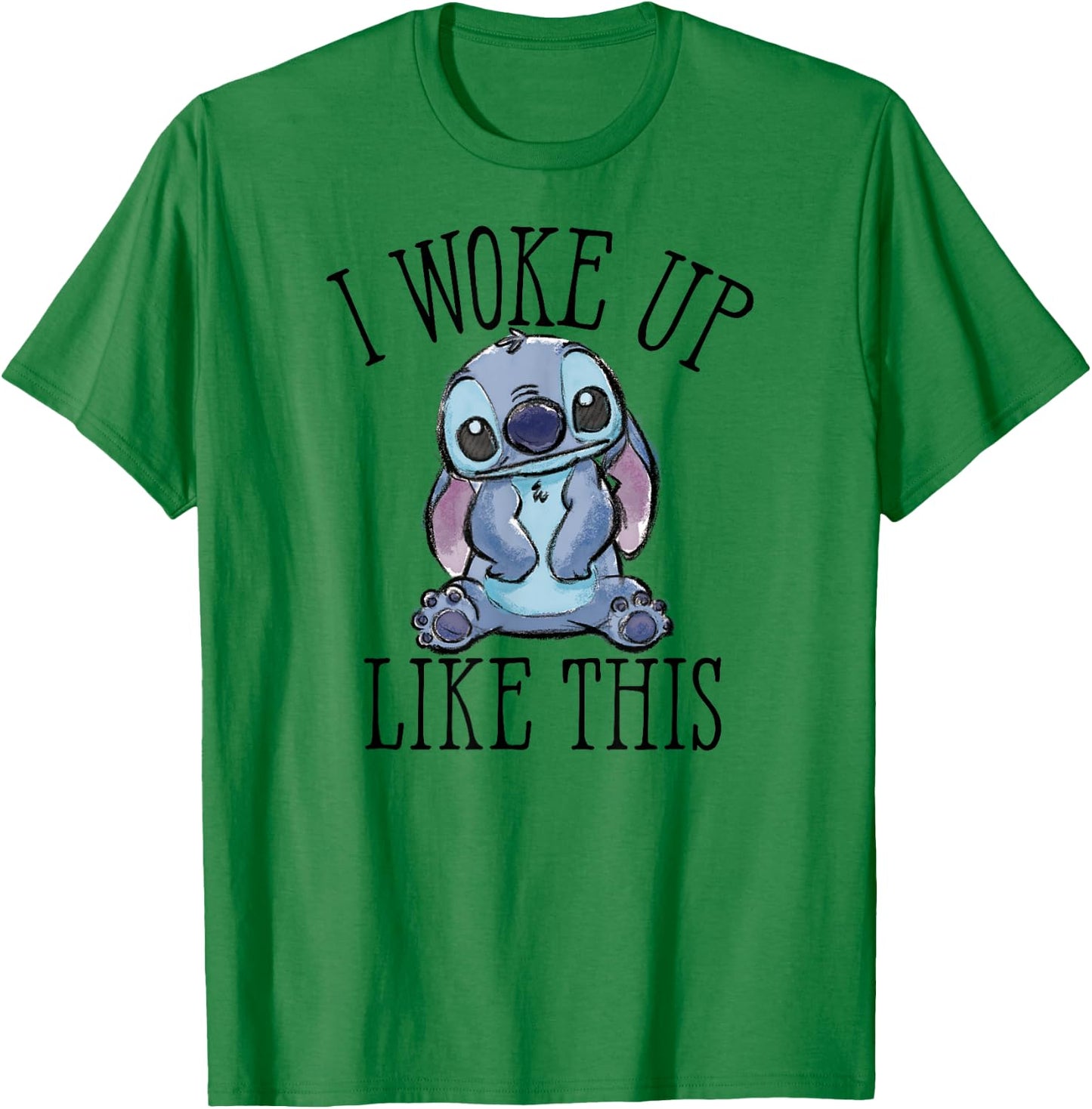 Lilo & Stitch - Woke Up Like Stitch T-Shirt - T-Shirt | Irish Green