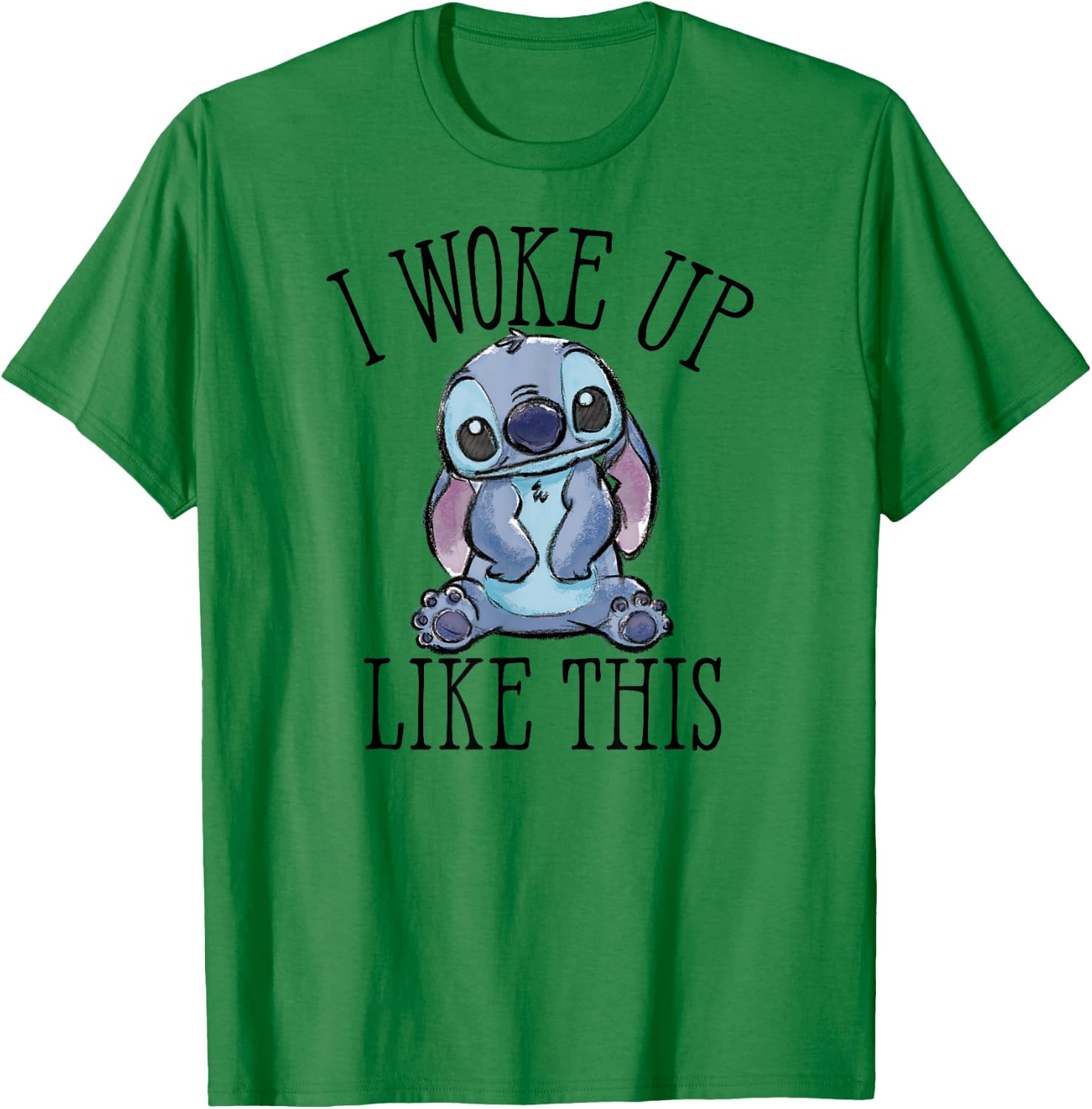 Lilo & Stitch - Woke Up Like Stitch T-Shirt - T-Shirt | Irish Green
