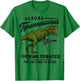 Sexual Tyrannosaurus Chewing Tobacco Ain’t Got Time to Bleed T-Shirt - T-Shirt | Irish Green