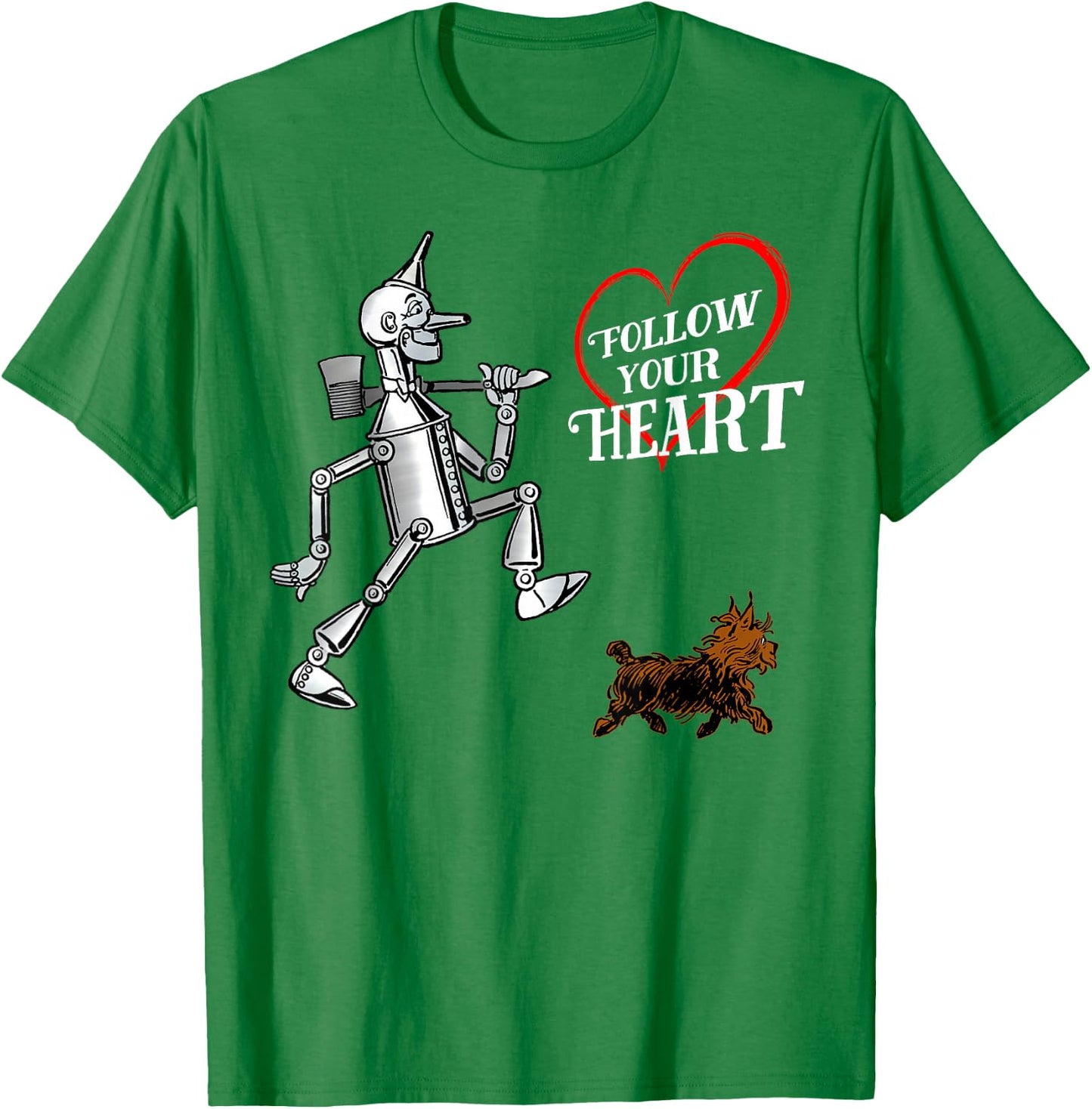 Wonderful Wizard of OZ Tin Man - Have Heart T-Shirt - T-Shirt | Irish Green