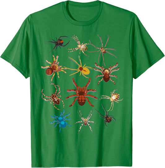 Funny Spiders | Cute Halloween Scary Spiders Gift T-Shirt - T-Shirt | Irish Green