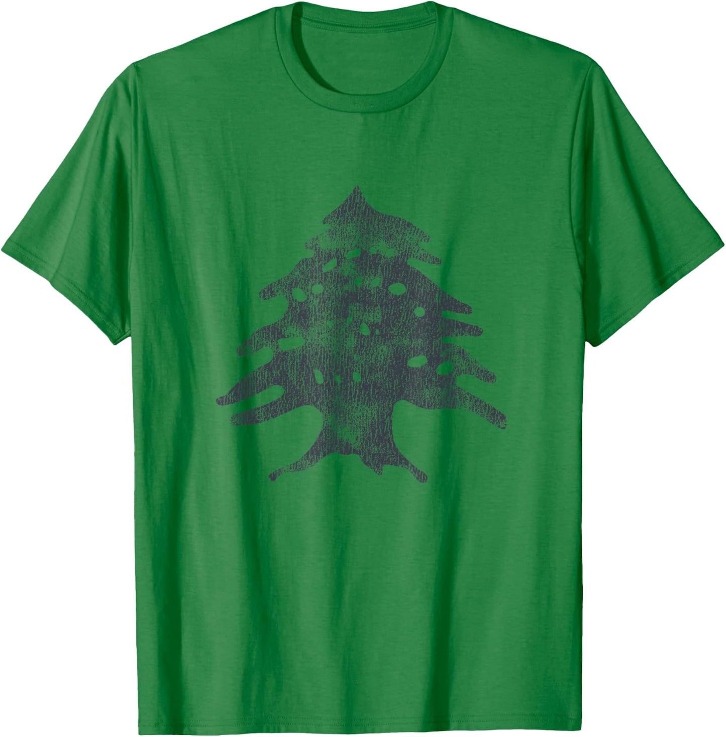 Vintage Lebanese Flag Of Lebanon Tree Retro Souvenir T-Shirt - T-Shirt | Irish Green