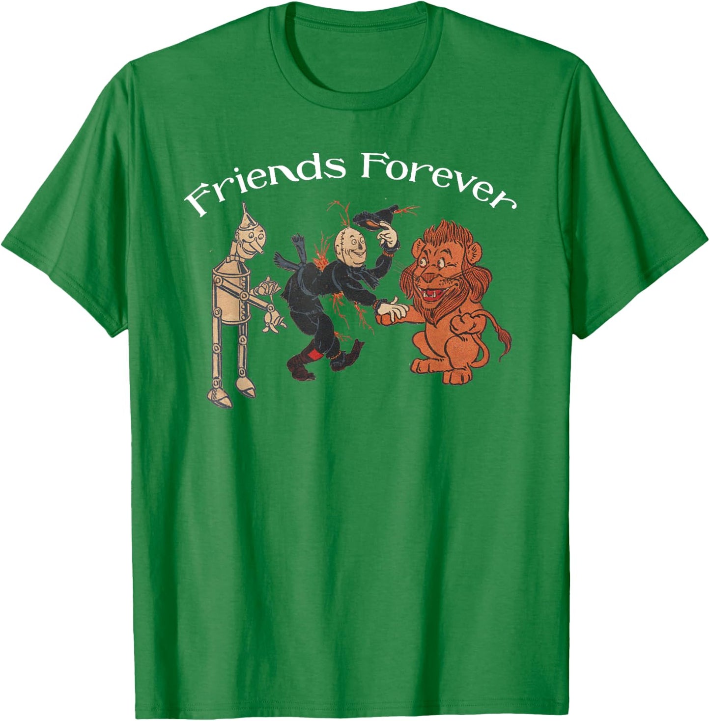 Wizard of OZ - Tin Man, Scarecrow, Cowardly Lion T-Shirt - T-Shirt | Irish Green