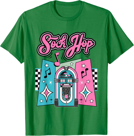 1950s Sock Hop Costume Retro 50s Vintage Rockabilly Doo Wop T-Shirt - T-Shirt | Irish Green