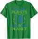 Eat More Plants Save The Planet T-Shirt - T-Shirt | Irish Green