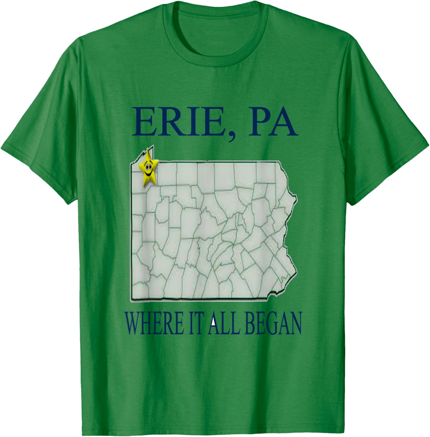 Erie, PA T-Shirt - T-Shirt | Irish Green