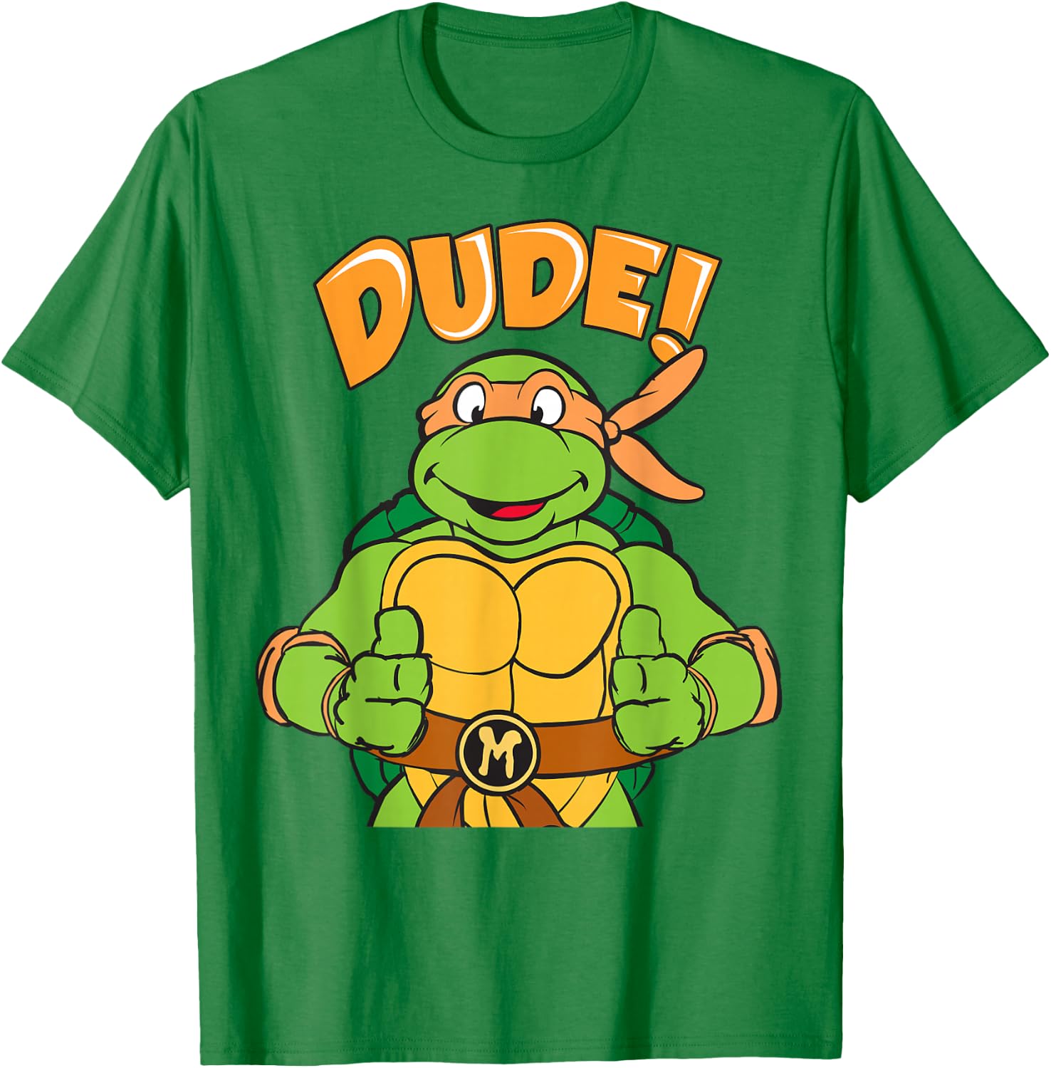 Teenage Mutant Ninja Turtles Michelangelo Dude T-Shirt - T-Shirt | Irish Green