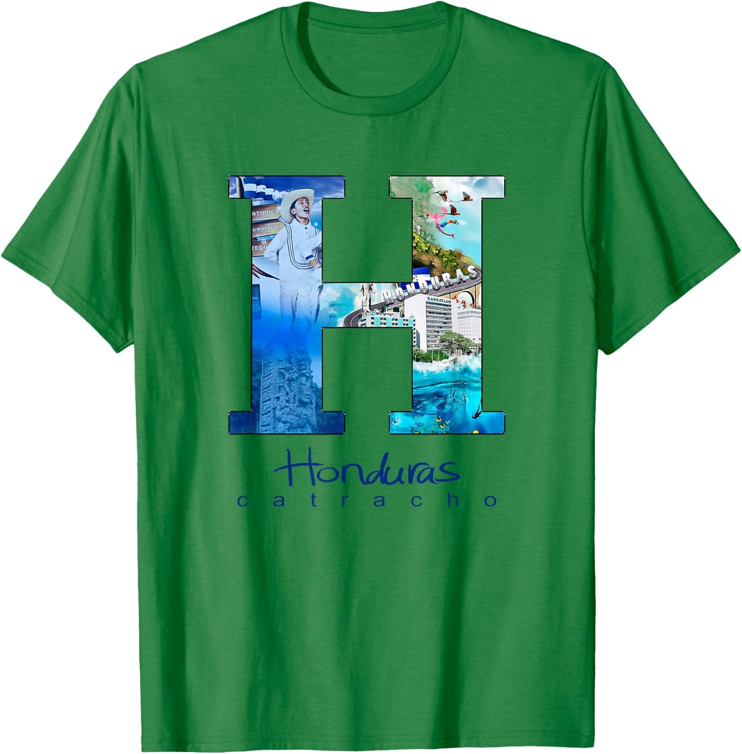 Camisas catrachas Honduras Shirt T-Shirt - T-Shirt | Irish Green