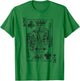 King of Clubs Playing Cards Costume Poker Distressed T-Shirt - T-Shirt | Irish Green