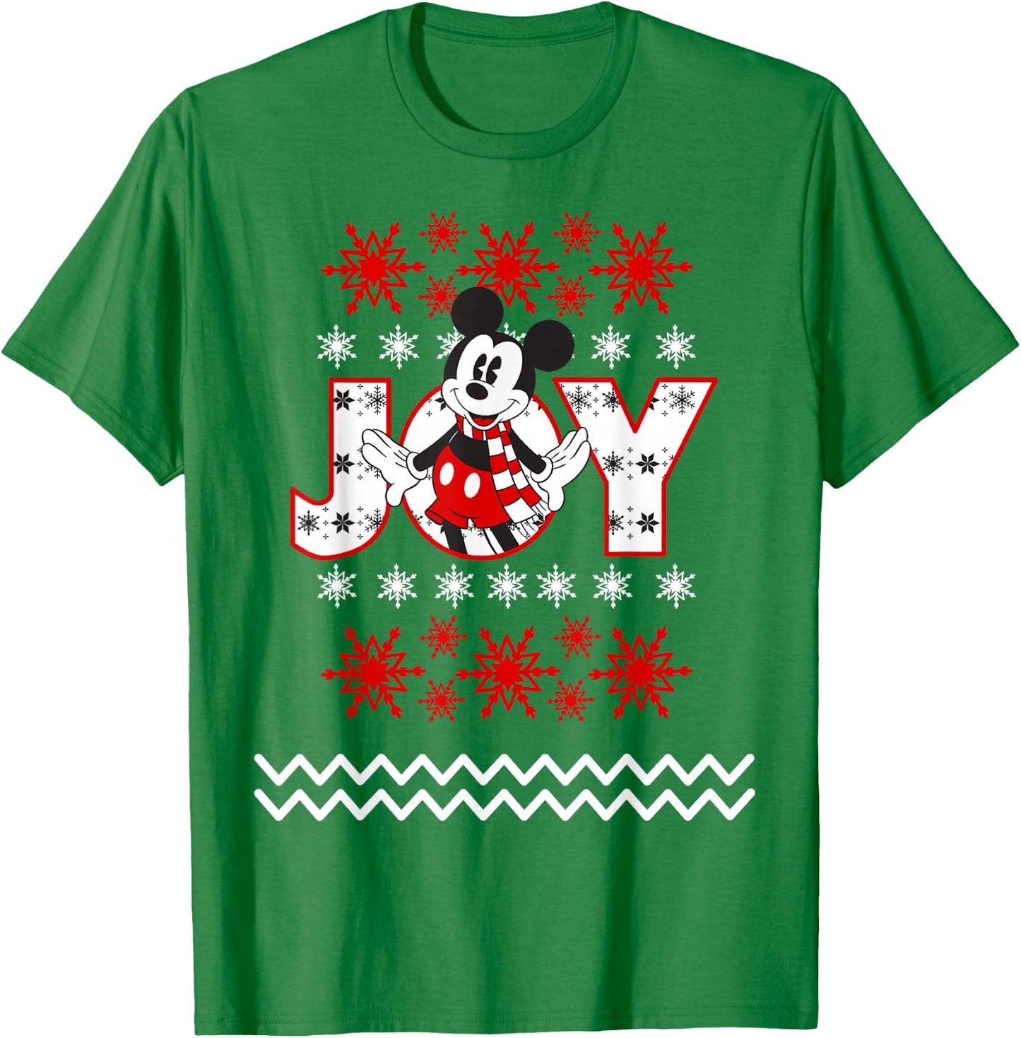 Disney - Mickey Mouse Holiday Joy T-Shirt - T-Shirt | Irish Green