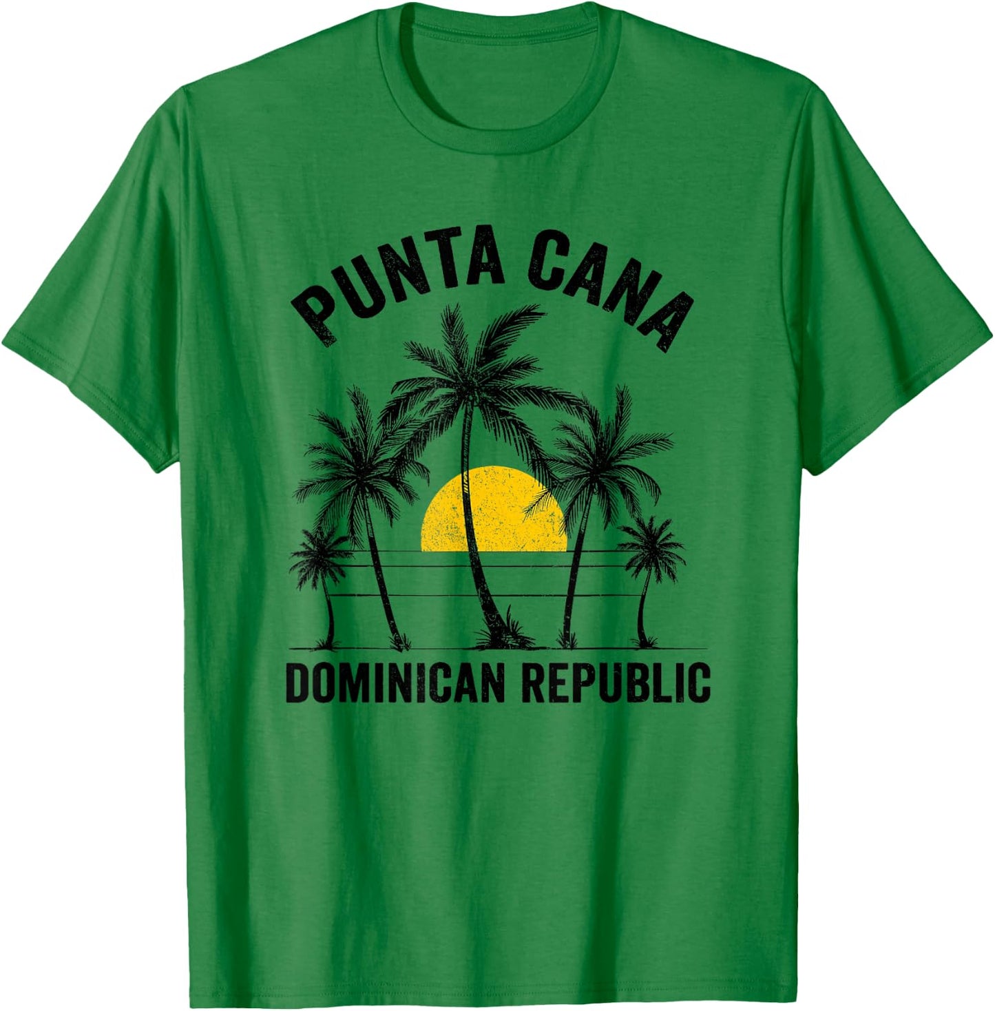Punta Cana Beach Souvenir RD Dominican Republic 2026 T-Shirt - T-Shirt | Irish Green