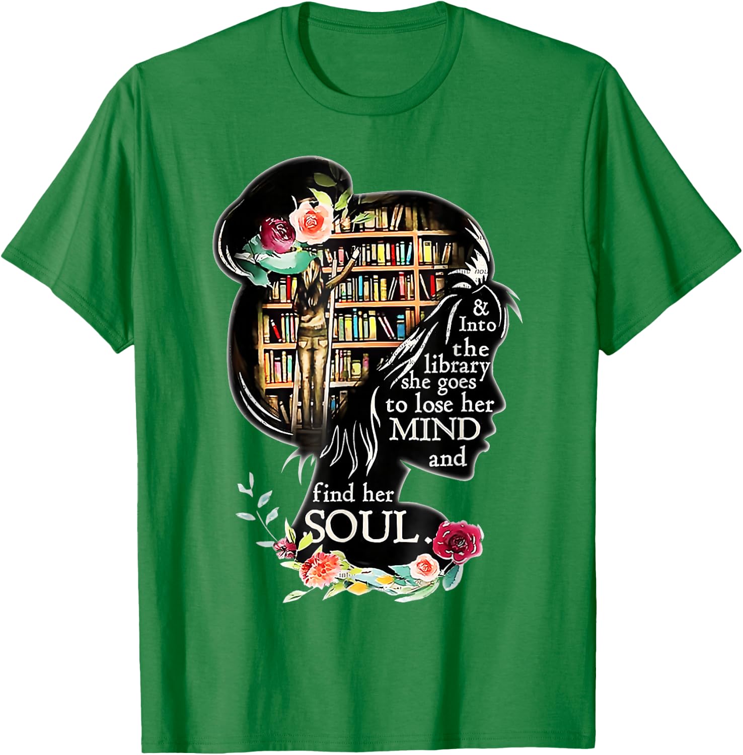 Book Reading Bookworm Book Lover Women Kids Girls Gift T-Shirt - T-Shirt | Irish Green