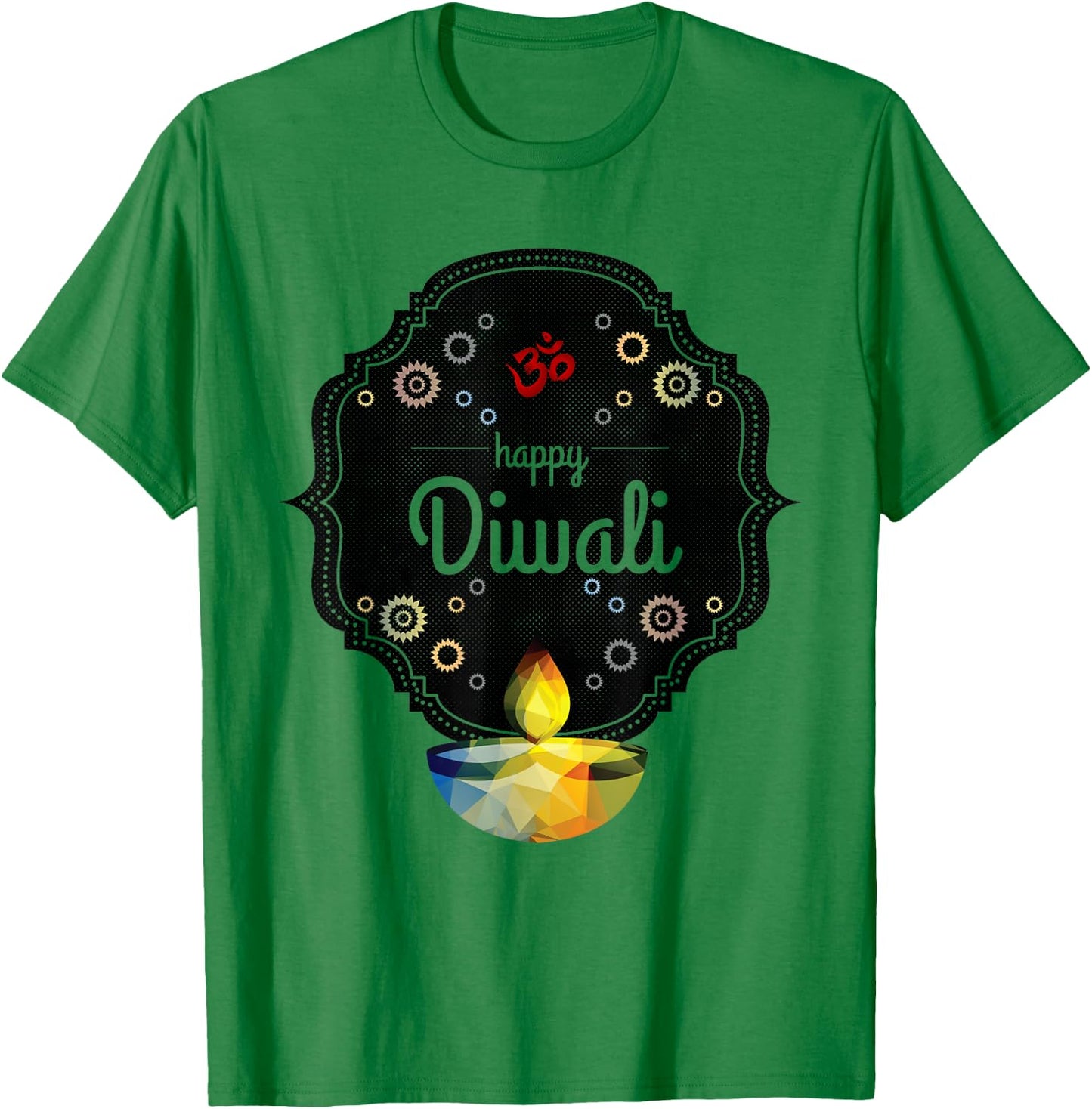 Happy Diwali For India's Hindu Deepavali Festival T-Shirt - T-Shirt | Irish Green