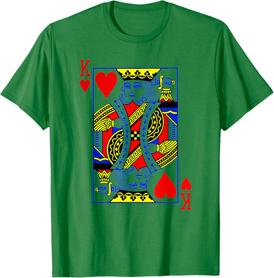 King Of Hearts Halloween Costume Idea T-Shirt - T-Shirt | Irish Green