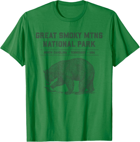 Family Vacation Design - Great Smoky Mountains National Park T-Shirt - T-Shirt | Irish Green