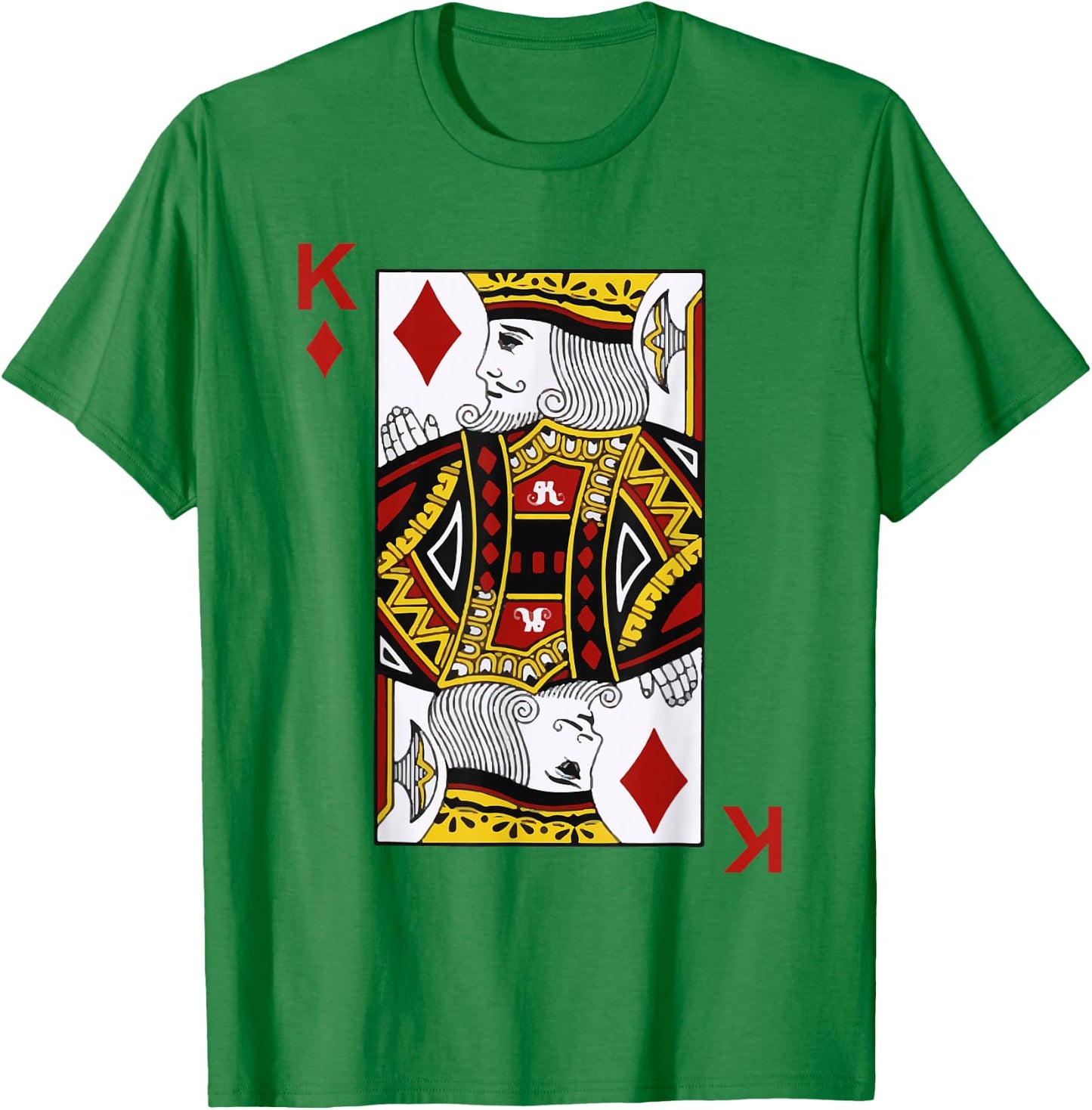King of Diamond Blackjack Cards Poker 21 K Shirt T-Shirt - T-Shirt | Irish Green