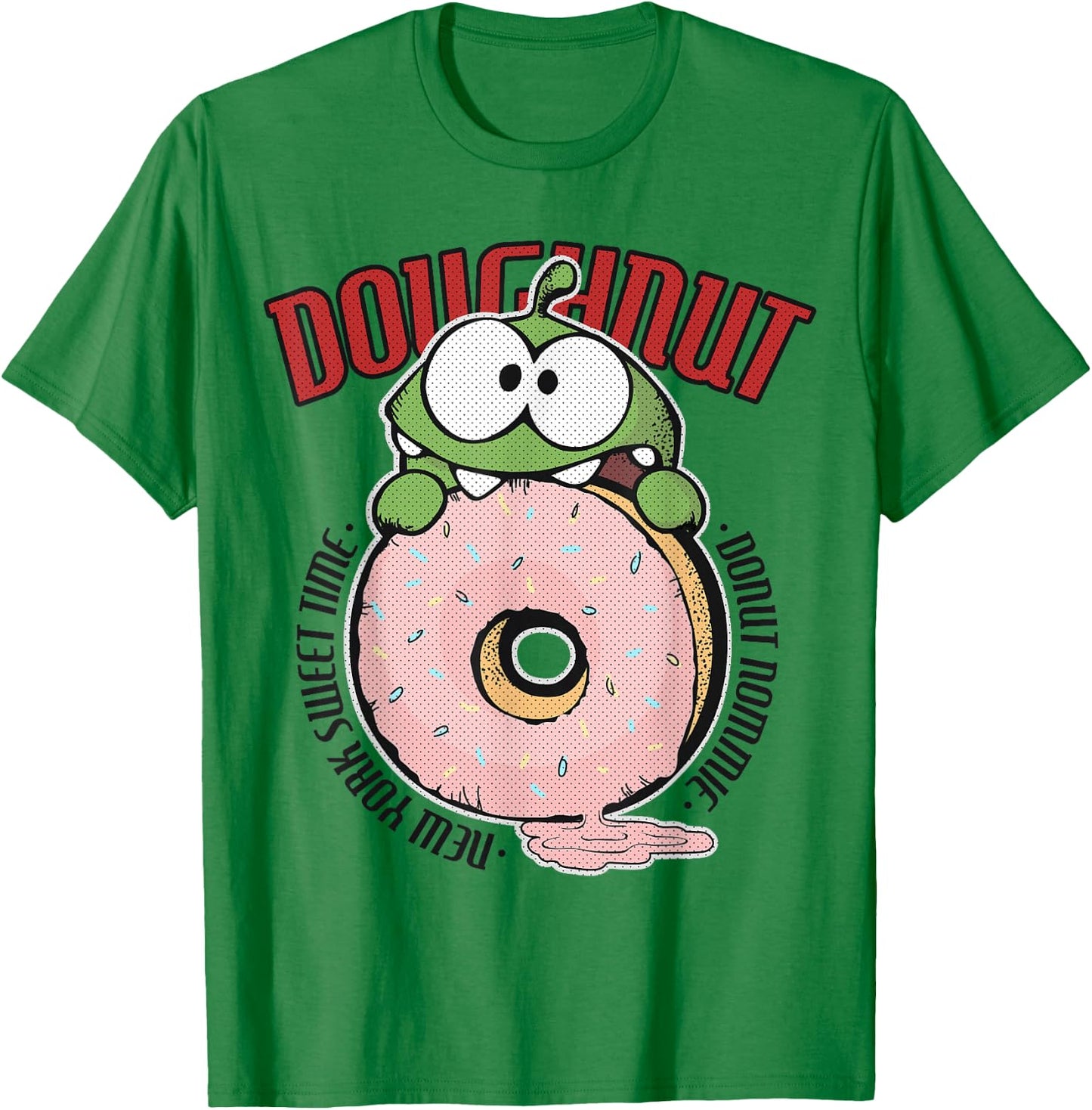 Cut the Rope: Om Nom Doughnut T-Shirt - T-Shirt | Irish Green