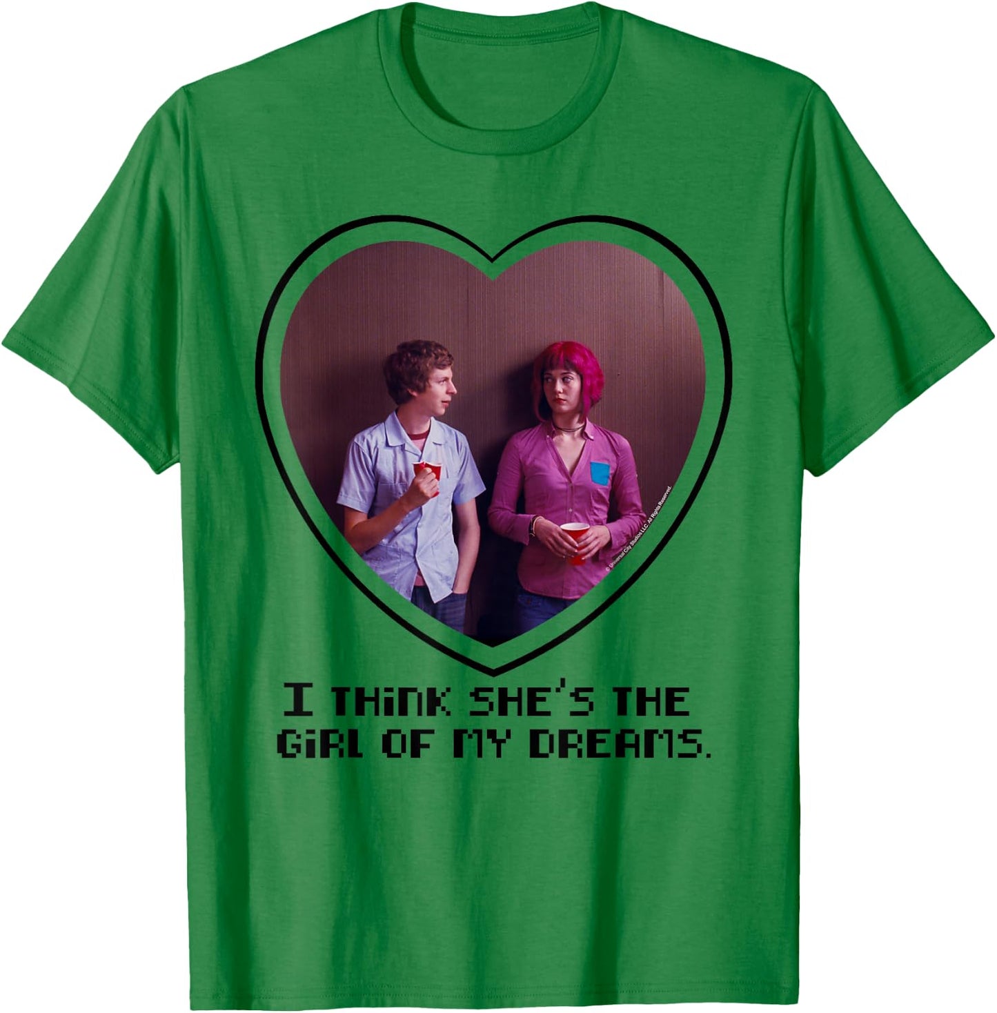 Scott Pilgrim Vs. The World Ramona Flowers Dream Girl T-Shirt - T-Shirt | Irish Green