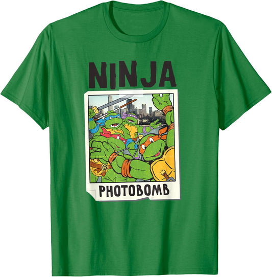 TMNT Ninja Photobomb NYC T-Shirt - T-Shirt | Irish Green