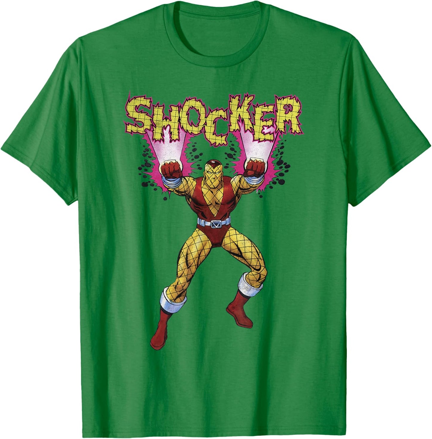 Marvel Shocker Classic Retro 90's Spider-Man Villain T-Shirt - T-Shirt | Irish Green