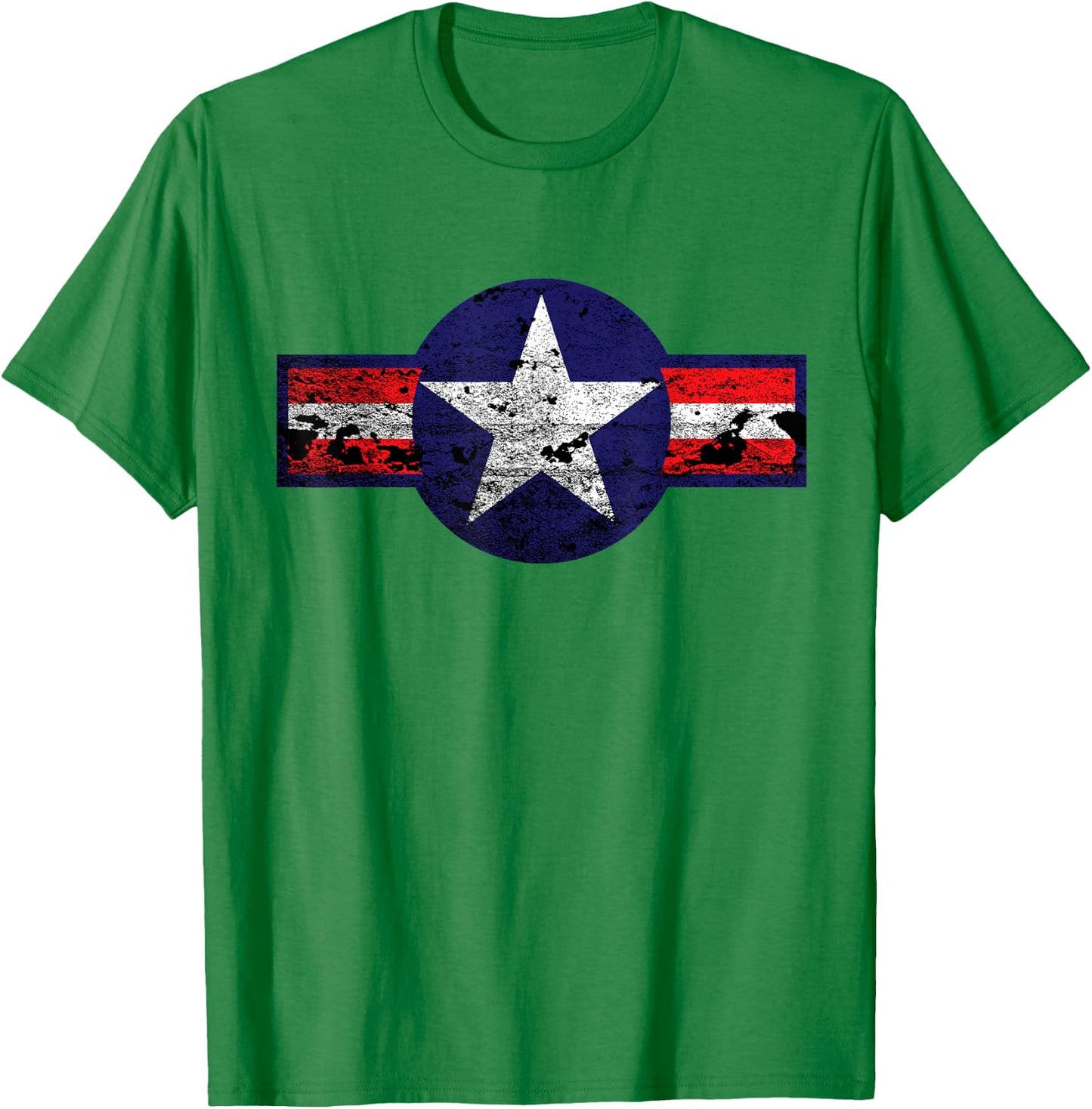 Vintage WW2 Aircraft Battle Star Aviator T-Shirt - T-Shirt | Irish Green