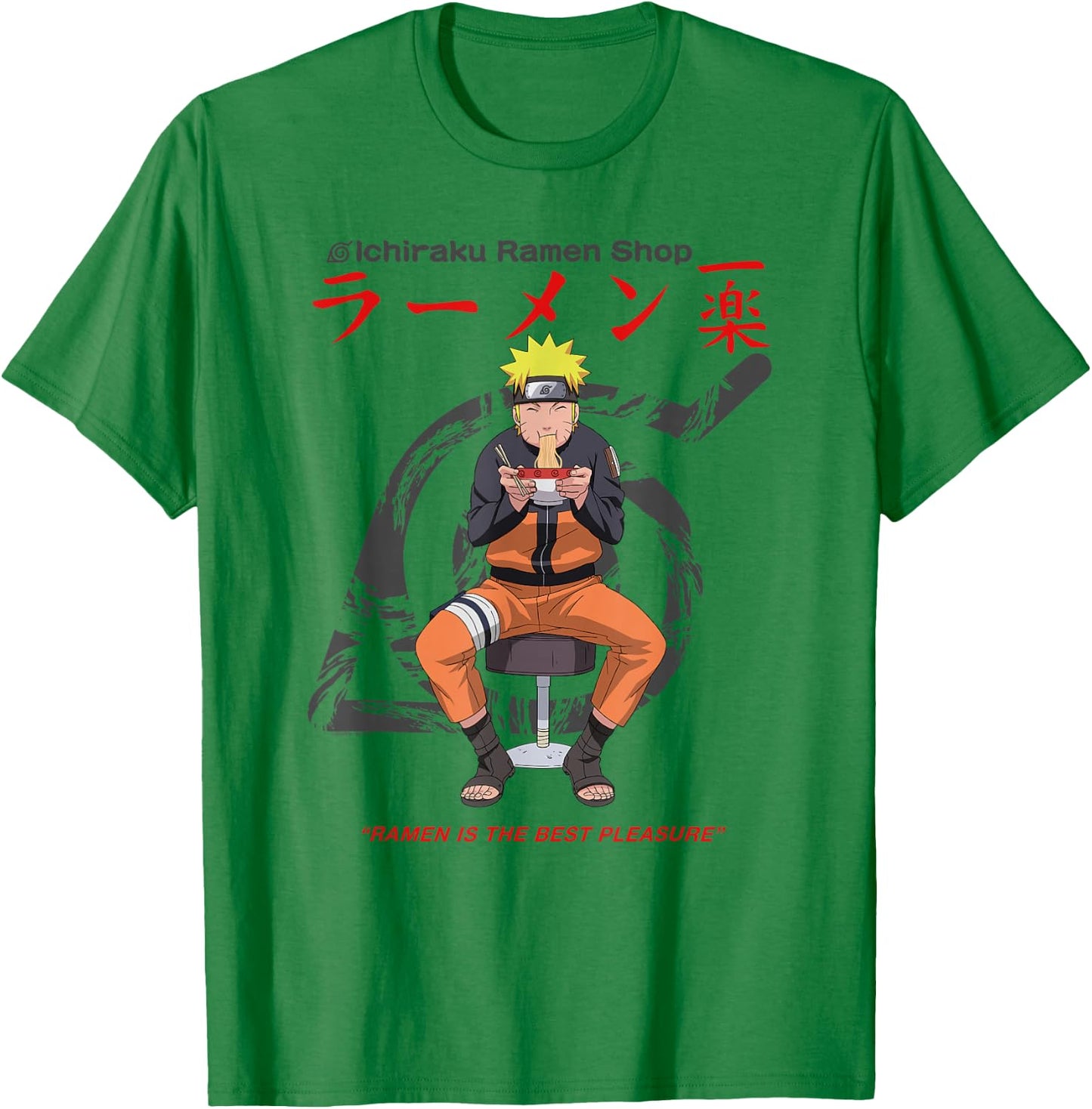 Naruto Shippuden Ichiraku Ramen Shop Naruto Anime T-Shirt - T-Shirt | Irish Green