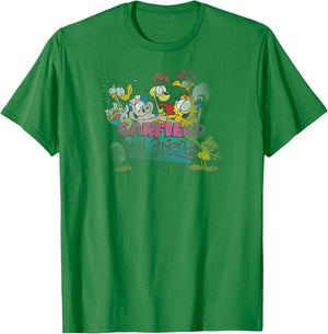 Garfield Garfield and Friends T-Shirt - T-Shirt | Irish Green