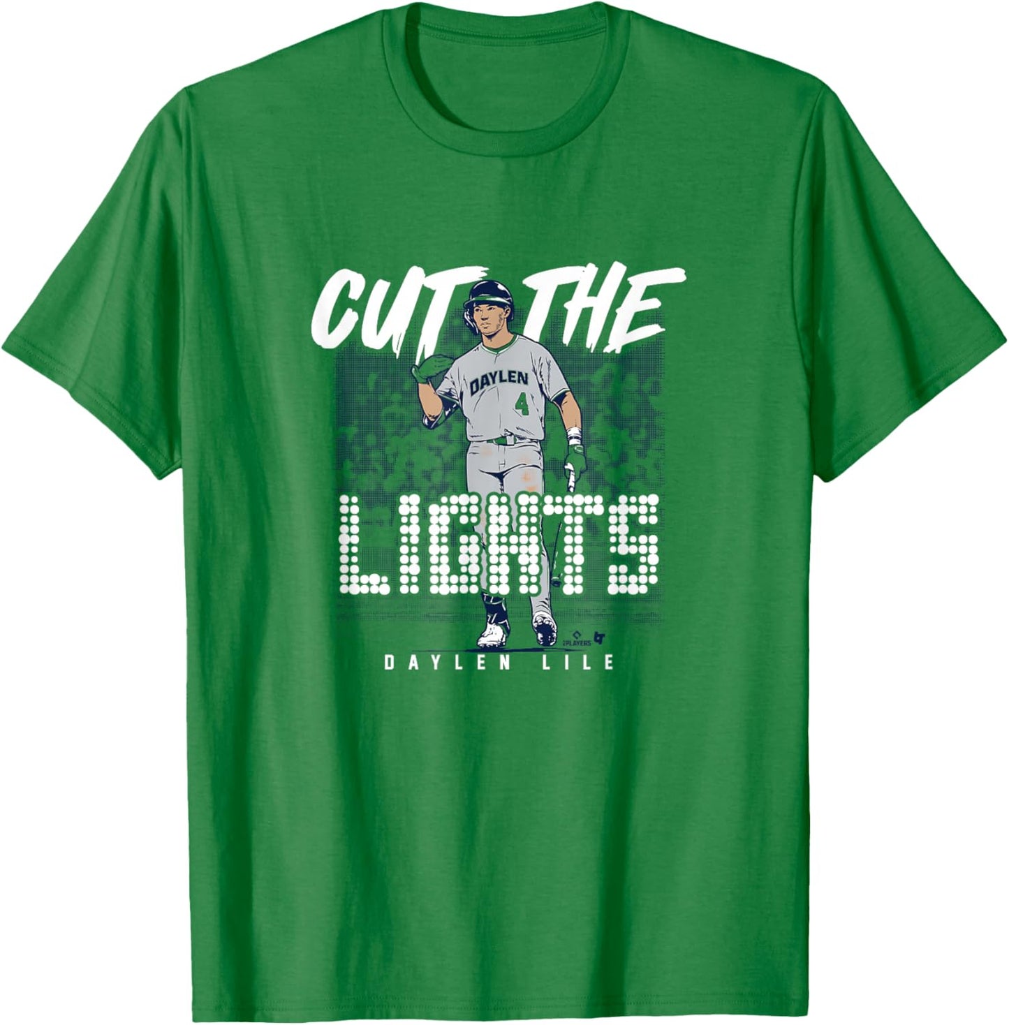 Daylen Lile - Cut the Lights - Washington, D.C. Baseball T-Shirt - T-Shirt | Irish Green