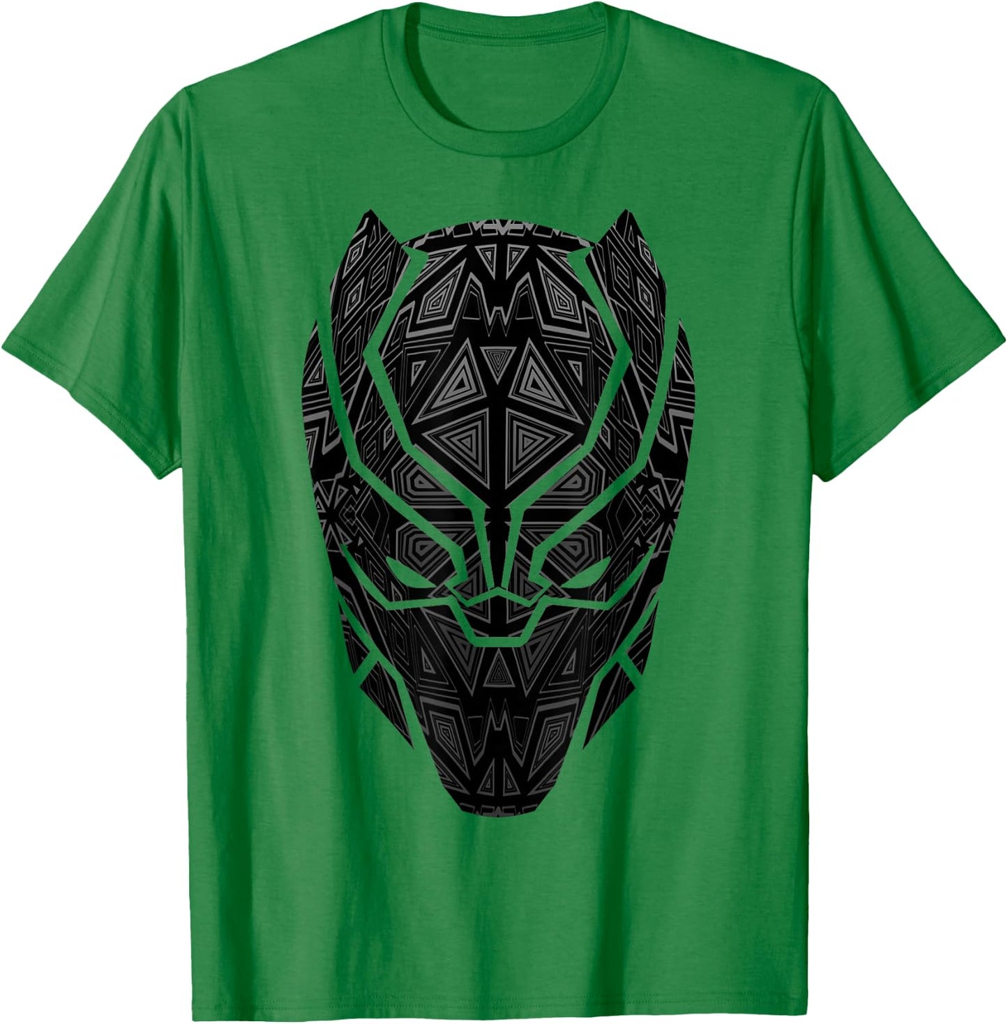 Marvel Black Panther Geometric Prism Mask T-Shirt - T-Shirt | Irish Green
