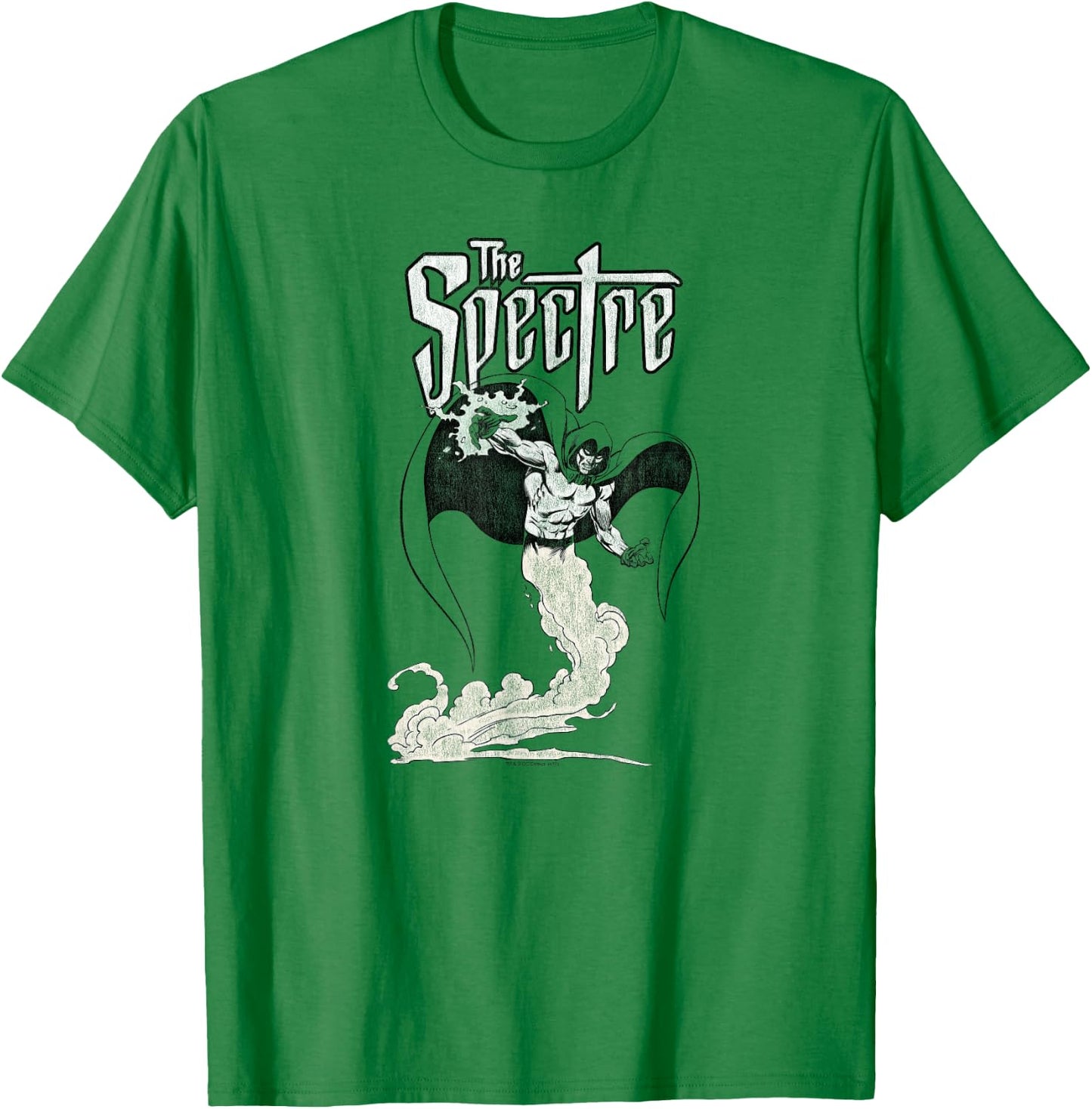 DC Comics Justice League The Spectre -Adults Green Short Sleeve Classic Fit , Small T-Shirt - T-Shirt | Irish Green