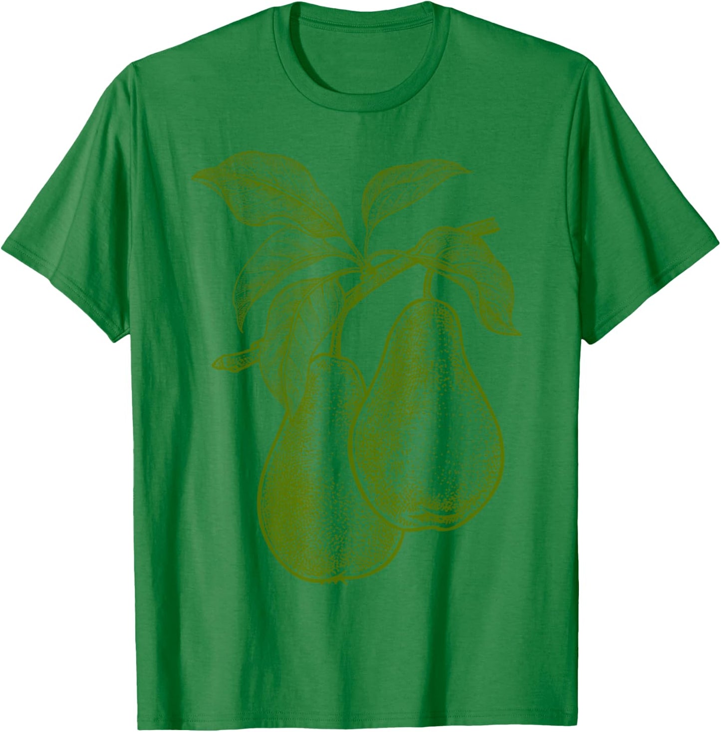 Pear Green Fruit Retro Vintage Line Graphic Gift - Pear T-Shirt - T-Shirt | Irish Green