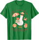 Silly Teacher Goose On The Loose Schools Out for Summer T-Shirt - T-Shirt | Irish Green