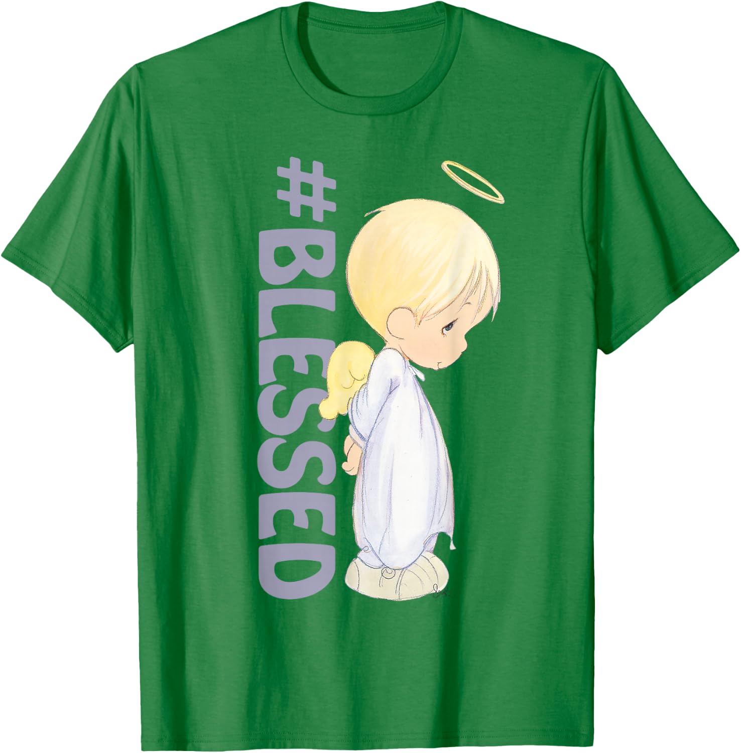Precious Moments #Blessed T-Shirt - T-Shirt | Irish Green