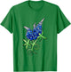 Texas Bluebonnet artistic watercolor texas shirt T-Shirt - T-Shirt | Irish Green