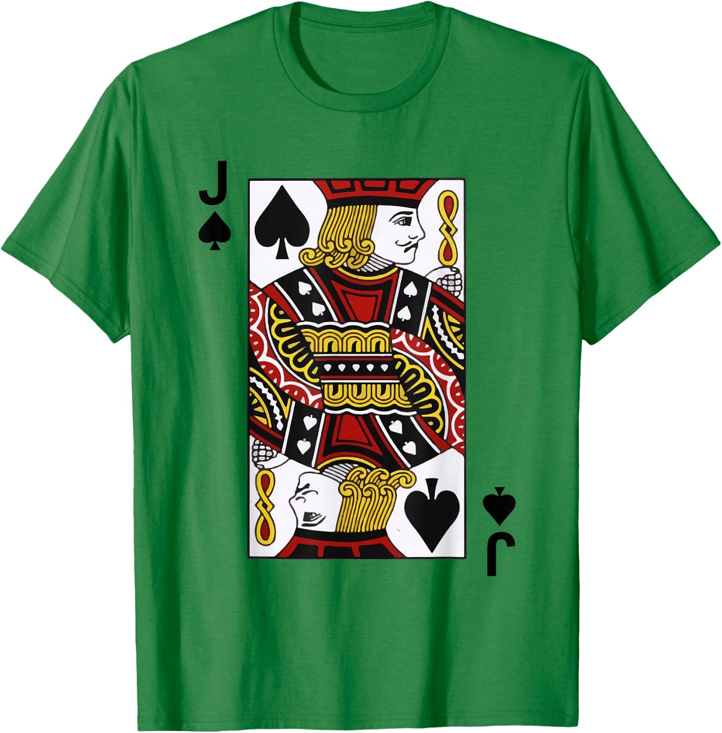 Jack of Spades Blackjack Cards Poker 21 J shirt T-Shirt - T-Shirt | Irish Green