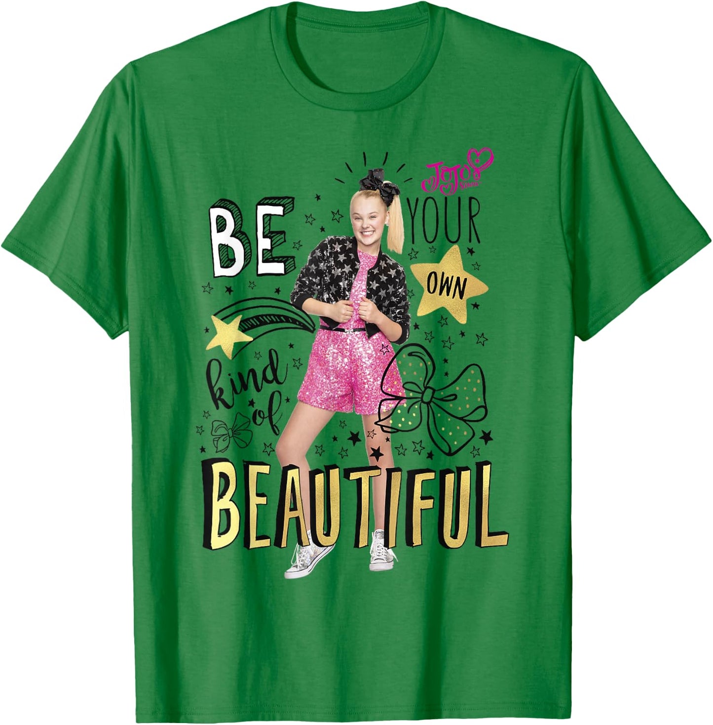 JoJo Siwa Be Your Own Kind of Beautiful Graphic T-Shirt - T-Shirt | Irish Green