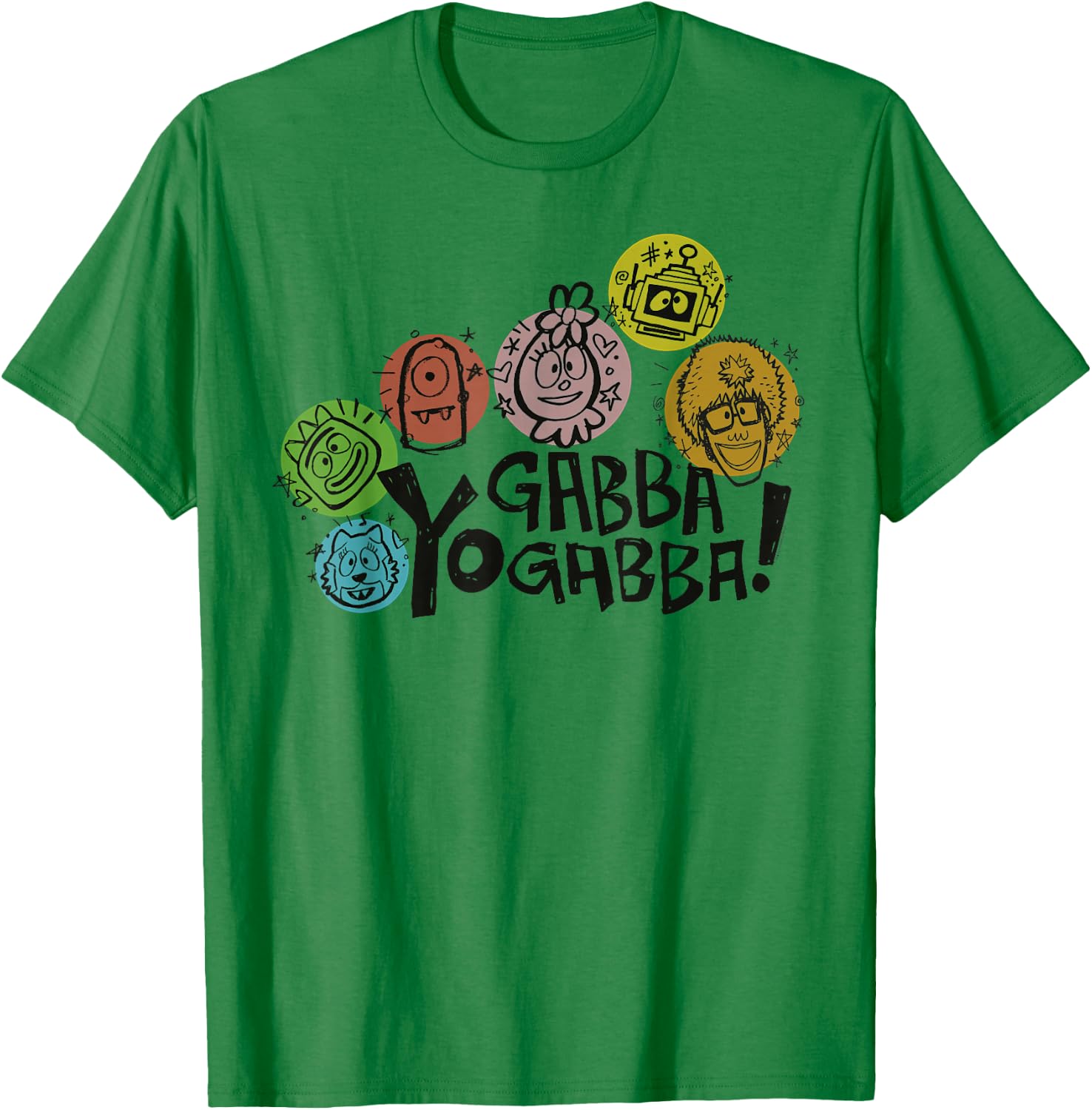Yo Gabba Gabba - Sketch T-Shirt - T-Shirt | Irish Green
