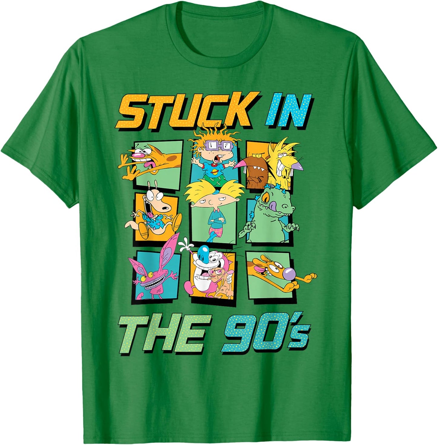 Nickelodeon Stuck in The 90s T-Shirt - T-Shirt | Irish Green