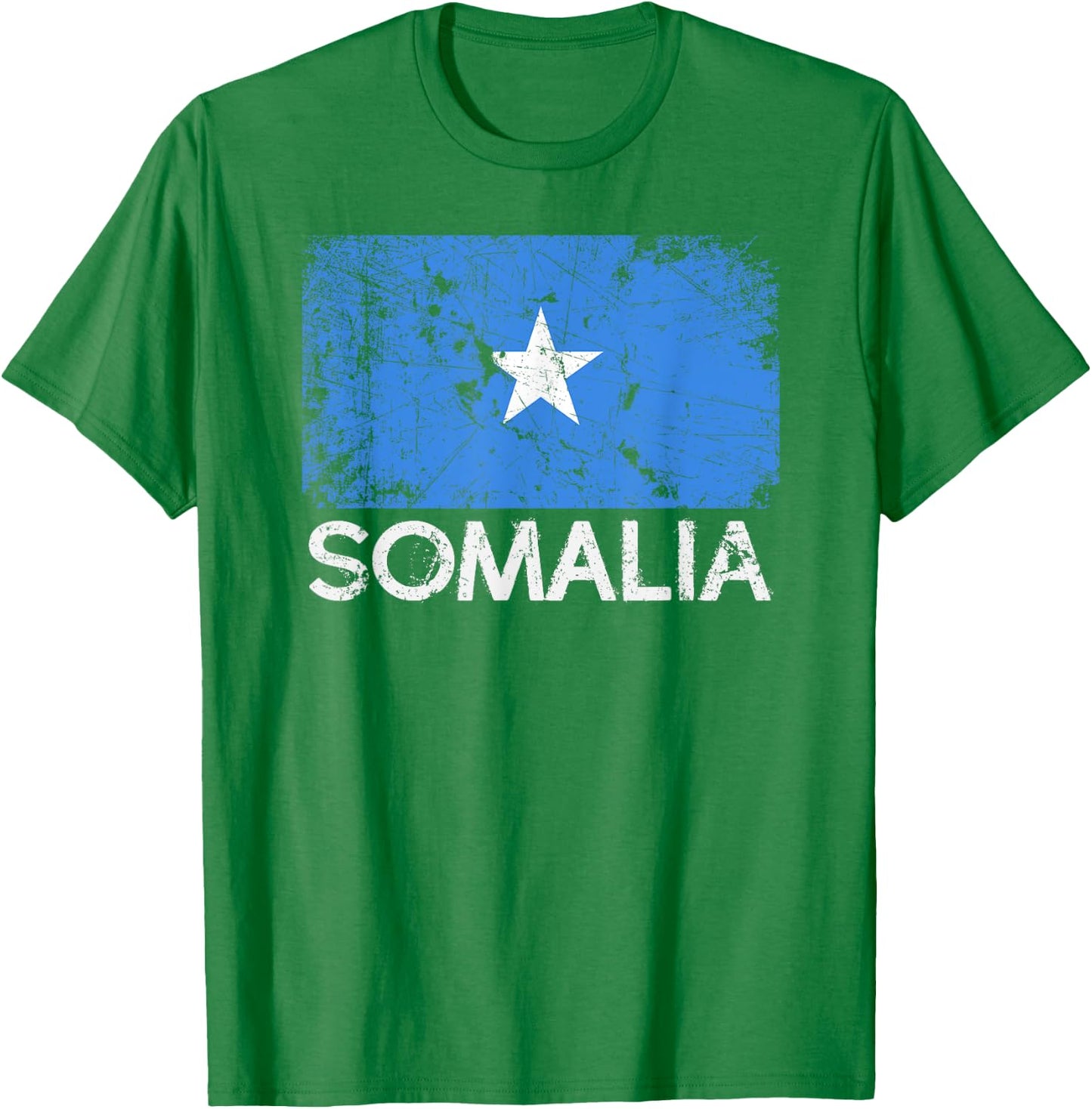 Somali Flag | Vintage Made In Somalia Gift T-Shirt - T-Shirt | Irish Green