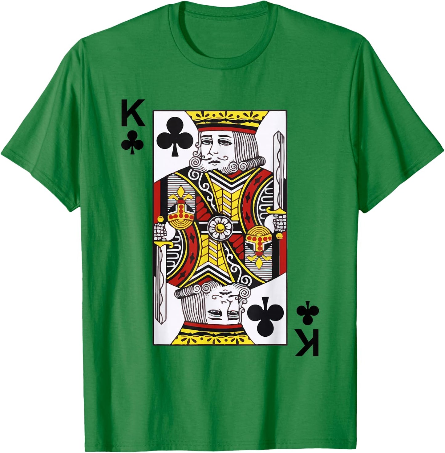 King of Clubs Blackjack Cards Poker 21 K shirt T-Shirt - T-Shirt | Irish Green