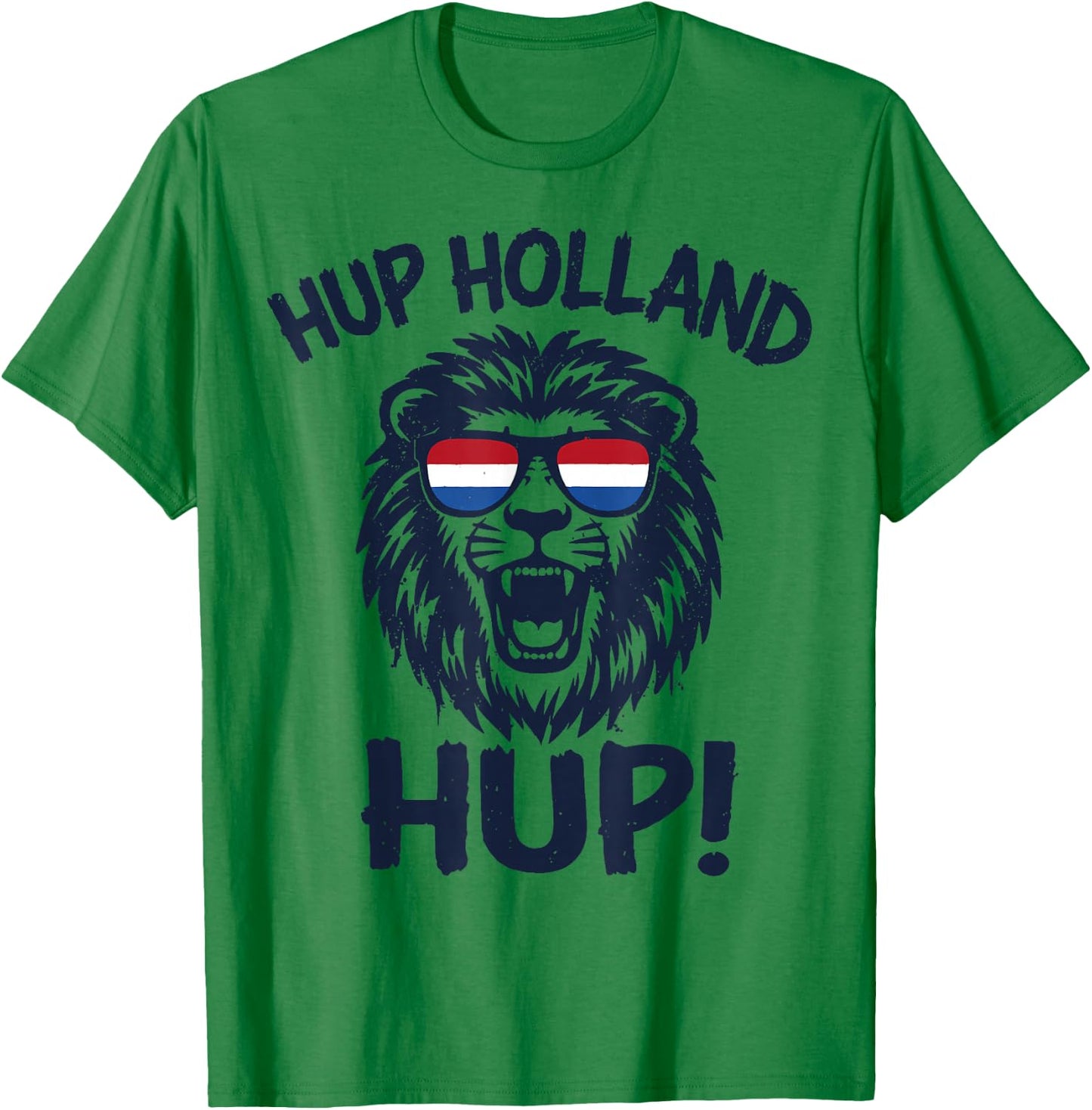 Hup Holland, Netherlands Flag Lion, Nederland Dutch Orange T-Shirt - T-Shirt | Irish Green