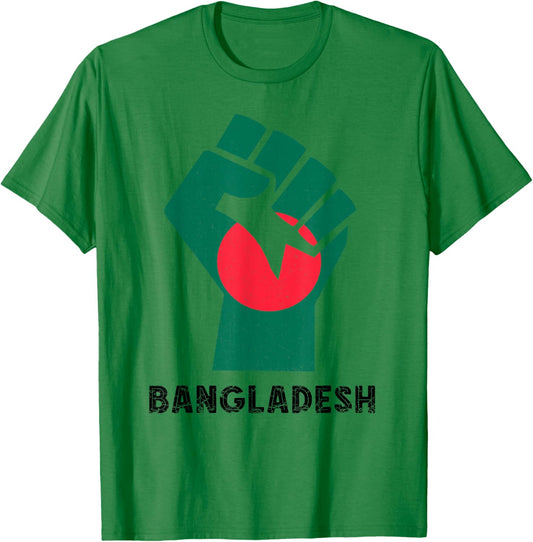 Bangladesh Handfist Bangladeshi Roots Bangladeshi Pride T-Shirt - T-Shirt | Irish Green