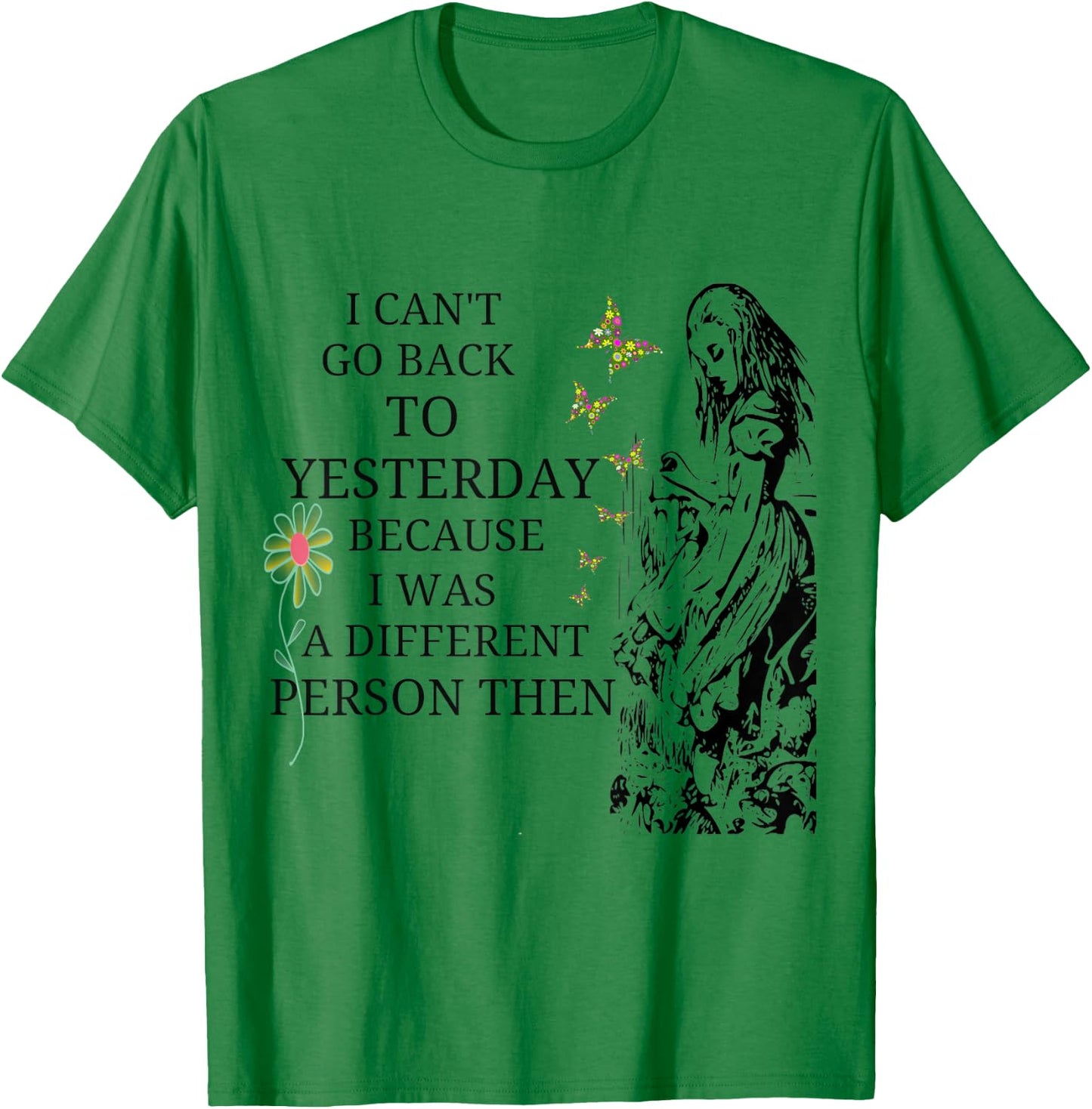 Alice in Wonderland-Men Women Kids T Shirt T-Shirt - T-Shirt | Irish Green