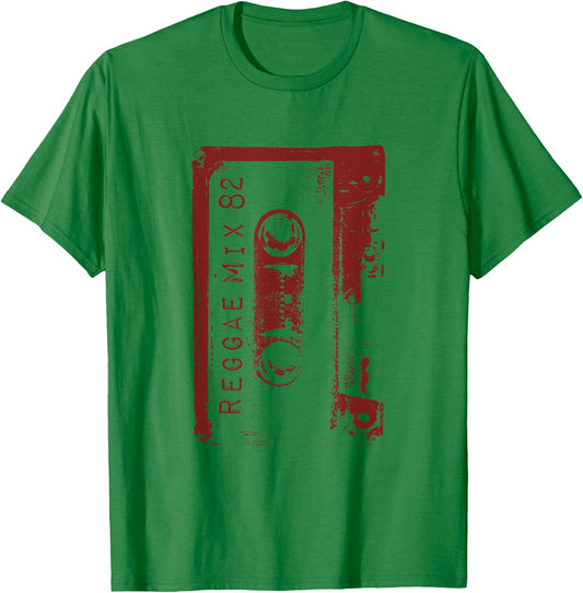 Reggae Retro 70s 80s Mixtape Jamaican Vintage Concert T-Shirt - T-Shirt | Irish Green