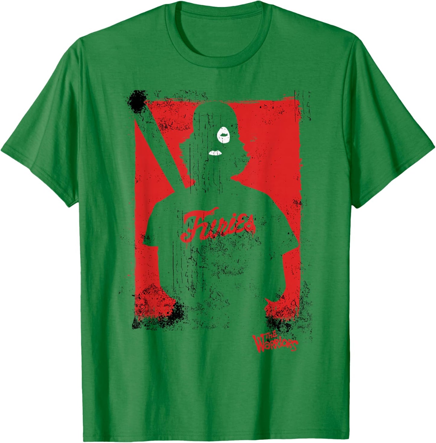 The Warriors The Furies Distressed Silhouette T-Shirt - T-Shirt | Irish Green