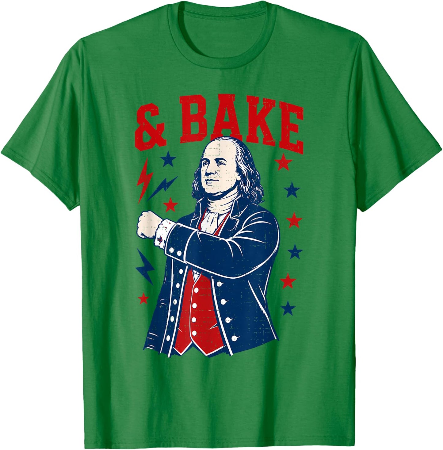 Funny Shake and Bake 4th of July Couple Matching T-Shirt - T-Shirt | Irish Green