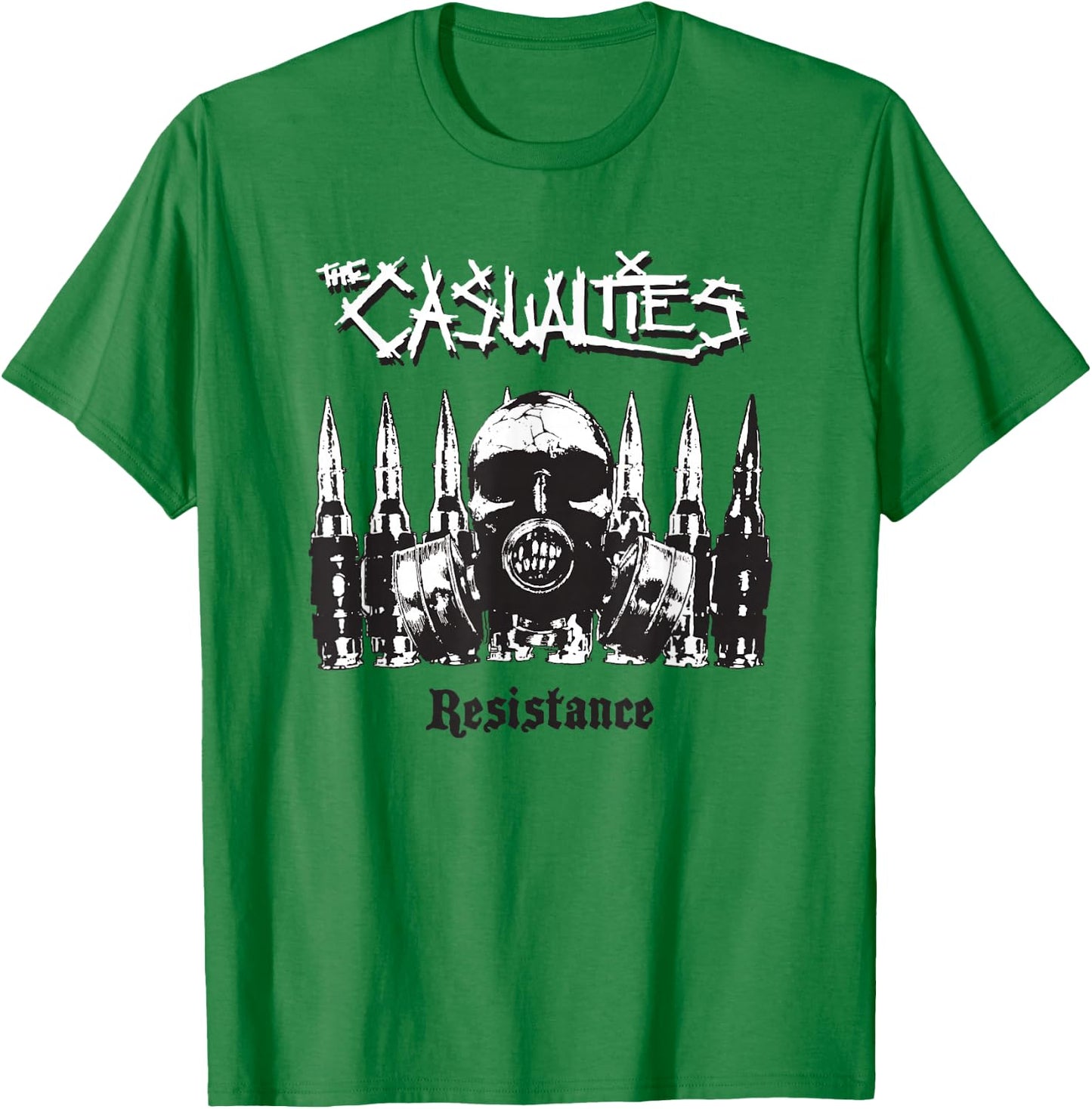 The Casualties - Resistance - Official Merchandise T-Shirt - T-Shirt | Irish Green