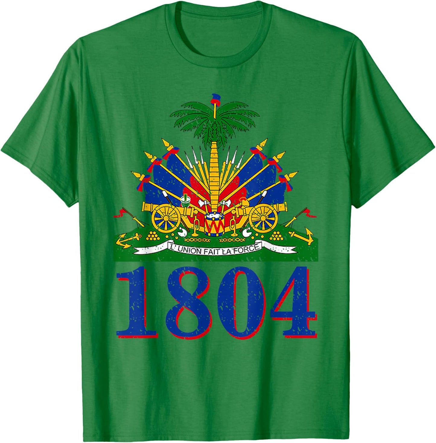 1804 Shirt | Cute Haiti Year Of Independence Gift T-Shirt - T-Shirt | Irish Green
