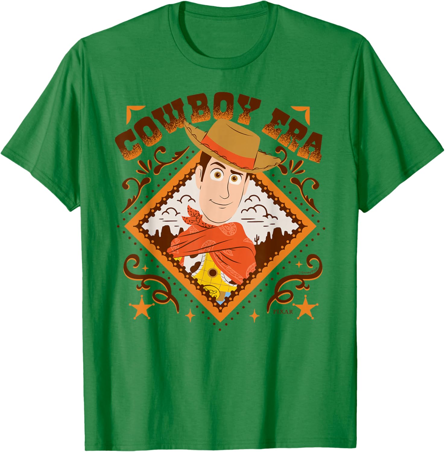 Toy Story 5 - Woody Cowboy Era T-Shirt - T-Shirt | Irish Green