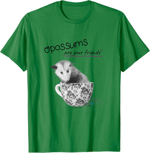 Opossums Are Your Friends T-Shirt - T-Shirt | Irish Green